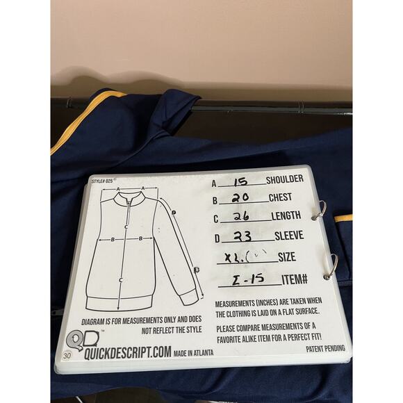 Vintage absolute energy full zip 2 line men Hooded jacket navy blue sz xl - Picture 6 of 8